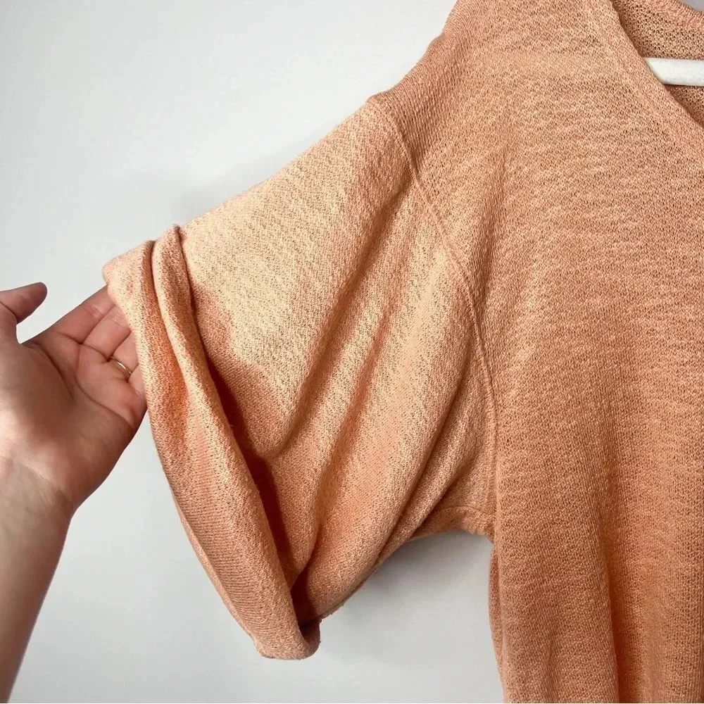 Free People Peach Short Sleeve Tee - Picture 4 of 8